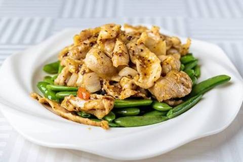 509-Cou de porc sauté à la sauce XO XO豬頸肉